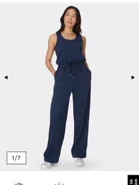 Sweaty Betty Quinn Navy Jumpsuit